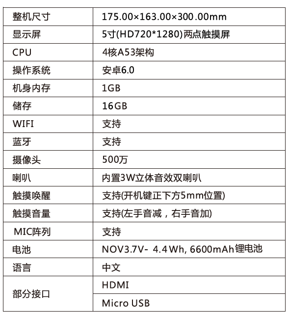 教育机器人乐乐勇规格参数